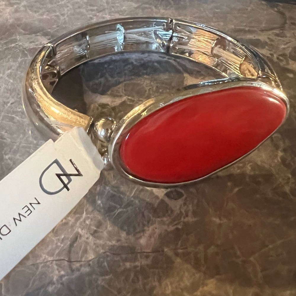Red and Silver Bracelet - Picture 2 of 4